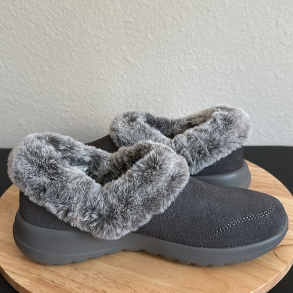 Skechers On-the-GO Joy Suede & Faux Fur Slip-Ons - Cozy Life - Picture 4 of 7